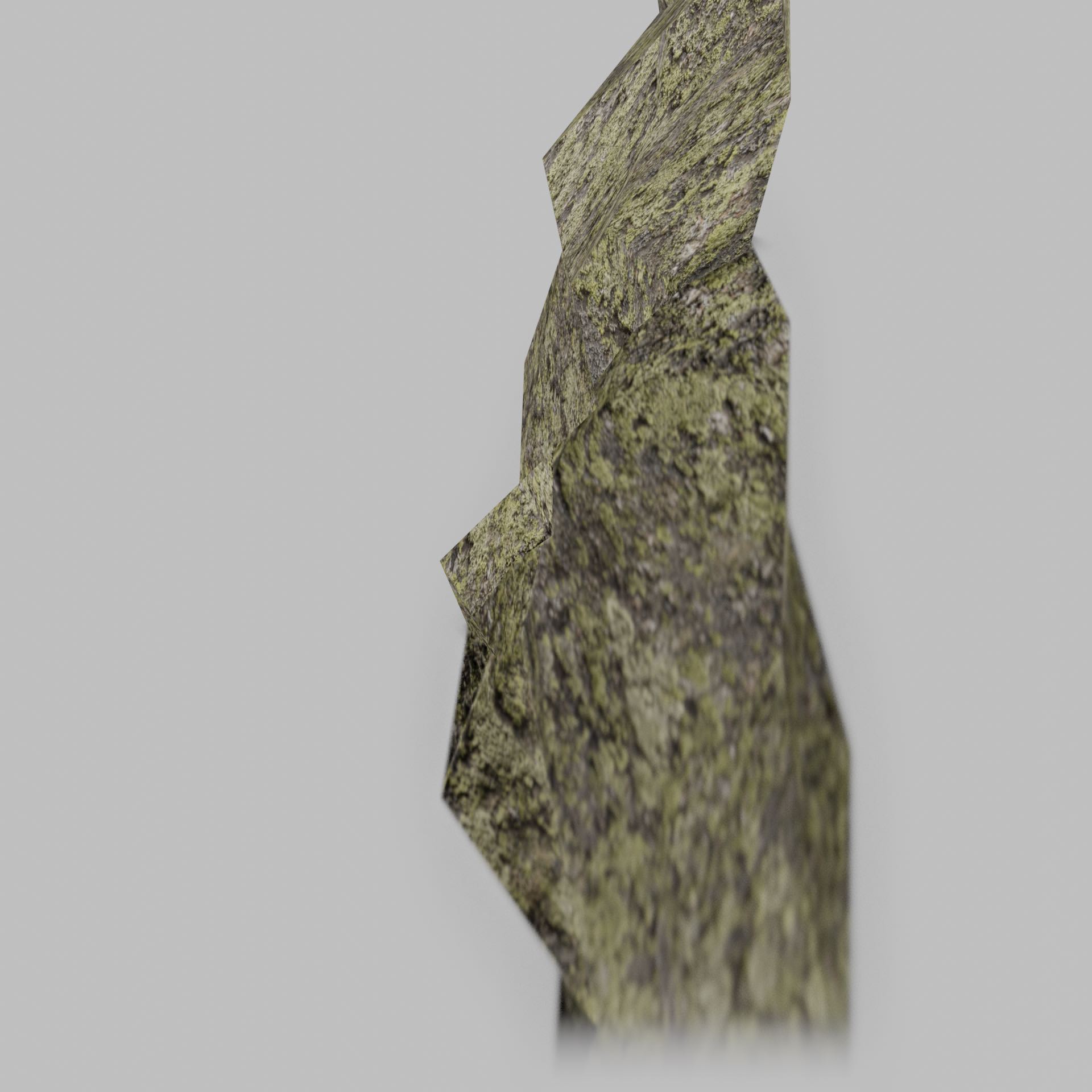 stone, moss, 3d, rendering, blender